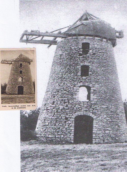 Foto van <p>Moulin à vent</p>, Ave-et-Auffe (Rochefort), Foto uit Zondagsvriend, 5de jg., nr. 18, 6 mei 1934, p. 425. | Database Belgische molens