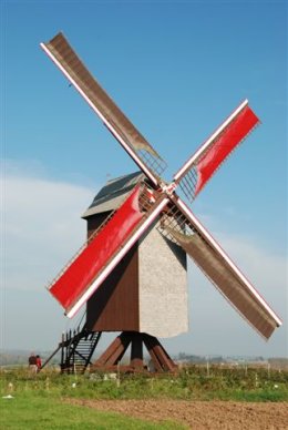 Foto van Tissenhovemolen<br />Oude Molen, Mater (Oudenaarde), Foto: Harmannus Noot, 12.10.2008 | Database Belgische molens