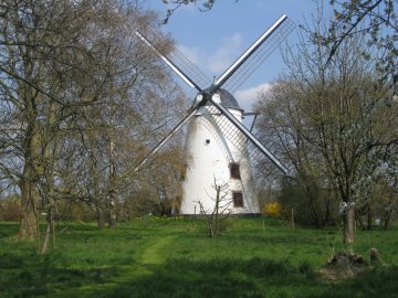 Foto van <p>Moulin de Tiège</p>, Nil-Saint-Vincent (Walhain)
, Foto: Frans Van Bruaene, 15.04.2010 | Database Belgische molens