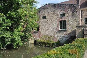 Foto van (Nieuw) Waterhuis<br />Wallemolen<br />Volmolen, Brugge, Foto: Donald Vandenbulcke, Staden, 24.09.2013 | Database Belgische molens