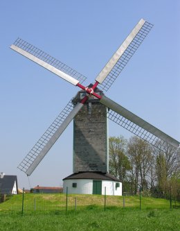 Foto van Mortiersmolen, Zwevegem, Foto: Donald Vandenbulcke, Staden | Database Belgische molens