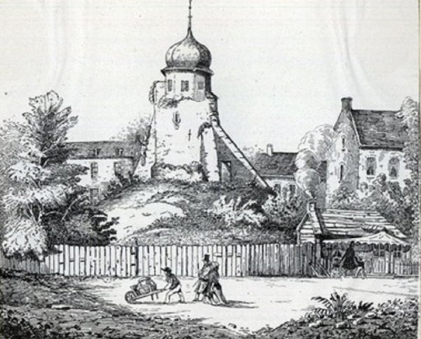 Fonteinmolen Moulin aux Fontaines Machine hydraulique Watermachien