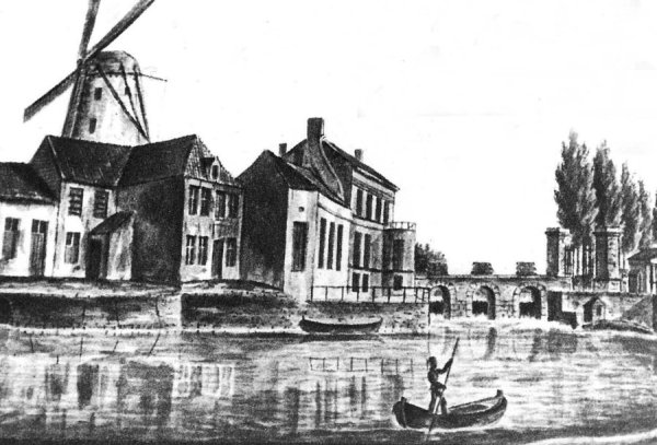 Molen Cateaux (windmolen) Marmerzagerij C.F. Geill
