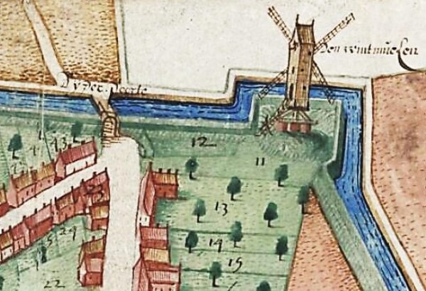 Windmolen op het bastion van Wervik